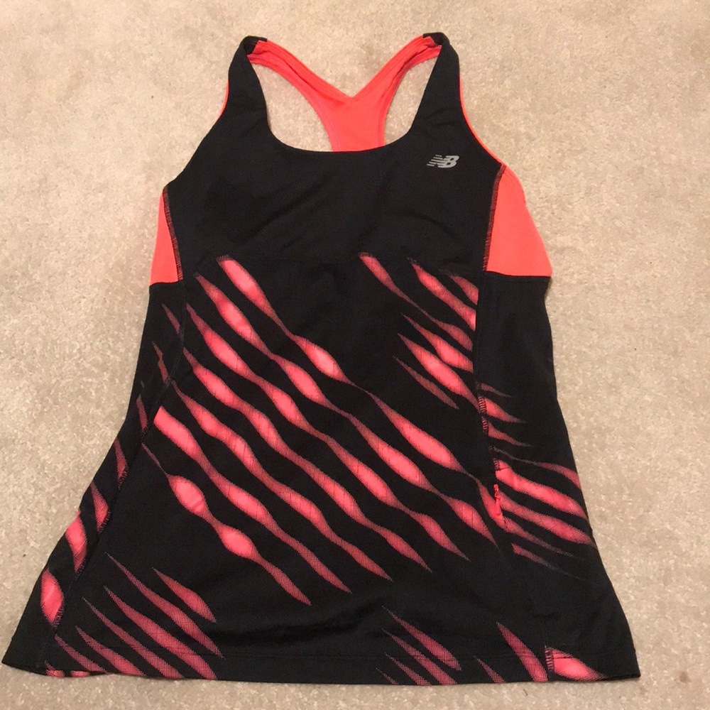 Black and peach Athletic tank